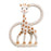Sophie la Girafe Πανάκι παρηγοριάς με κλιπ πιπίλας 100% οργανικό βαμβάκι και δακτύλιο οδοντοφυΐας