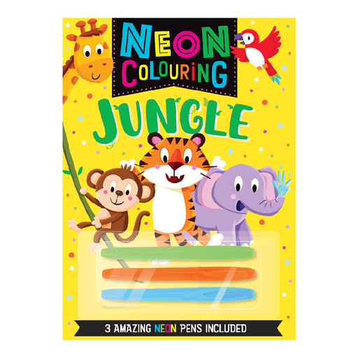 Hinkler Βιβλίο Ζωγραφικής Neon Colouring 8: Jungle