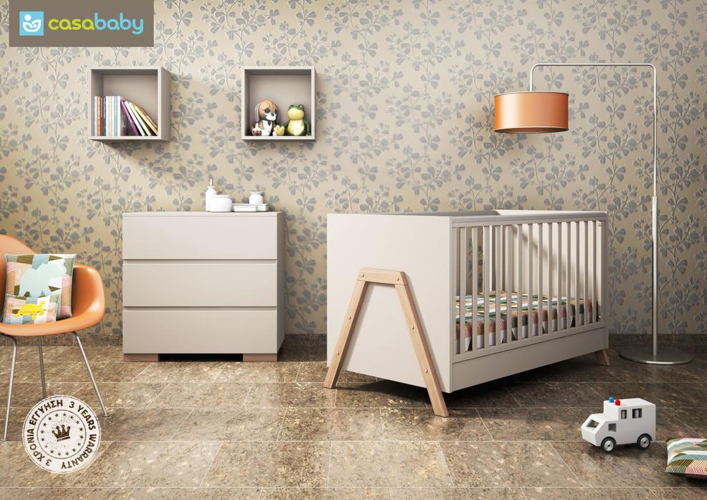 Casababy Ντουλάπα Oslo White-Natural