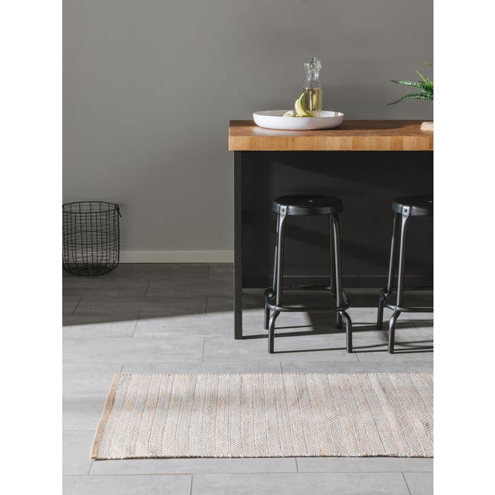 Runner Made From Recycled Material Rio Light Brown