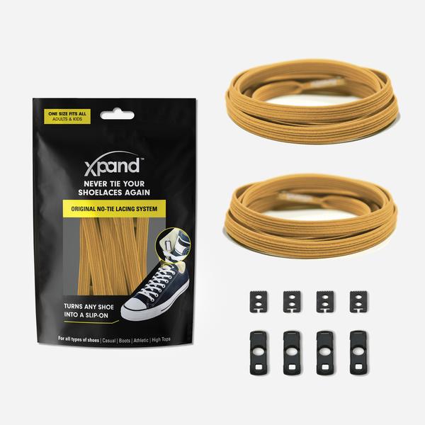 Xpand ®Original No-Tie Lacing System Ελαστικά Κορδόνια - Golden Tan