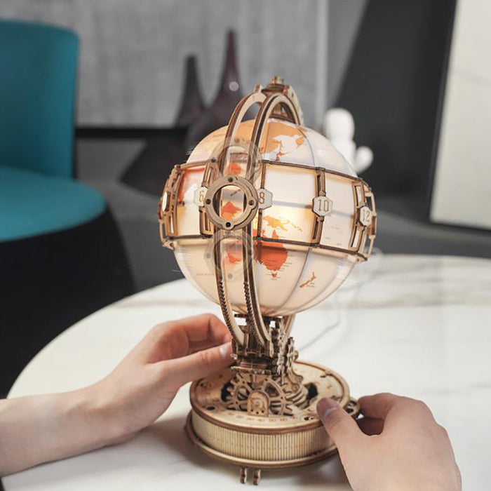 Robotime 3D Ξύλινη Κατασκευή "Luminous Globe"