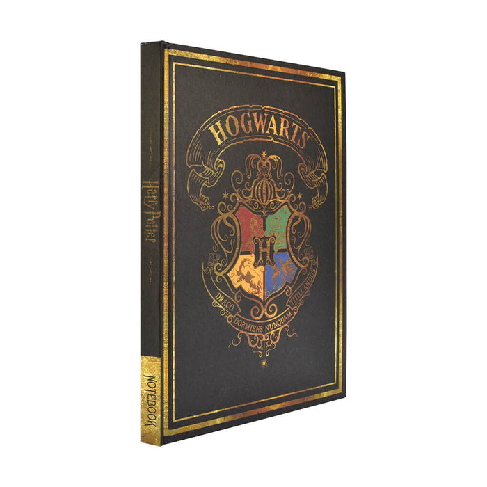 Harry Potter A5 Casebound Σημειωματάριο – Black – Colourful Crest
