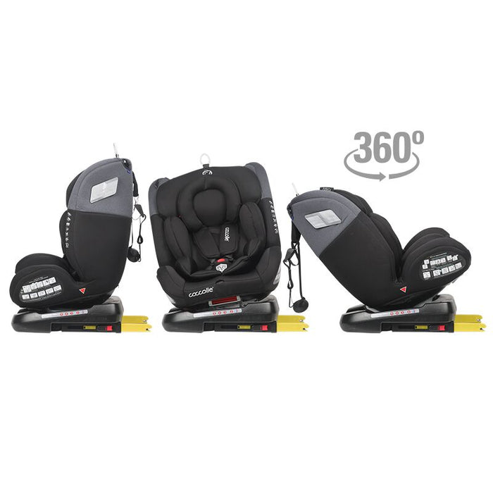 Coccolle Κάθισμα Αυτοκινήτου Smart Baby 360ᵒ Atira 0-36kg Diamond Black