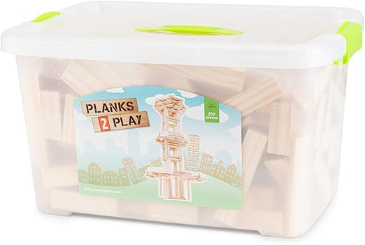 Planks 2 Play Ξύλινα Τουβλάκια Σε Κουτί 250τεμ