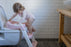 Minene  Εκπαιδευτικό Κάθισμα Τουαλέτας με Σκαλοπάτι Pink