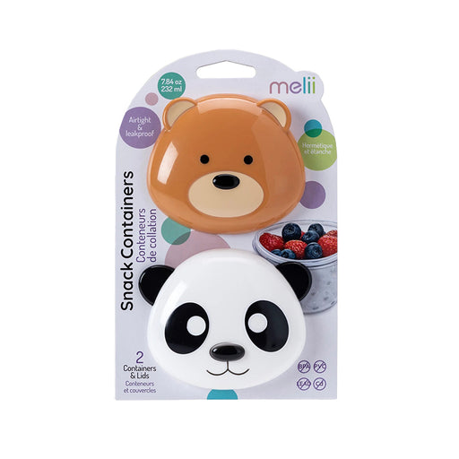 Melii – Σετ 2 δοχείων για σνακ Bear & Panda