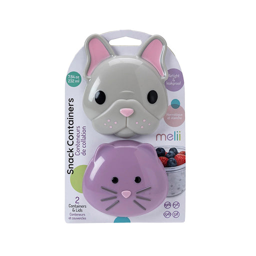 Melii – Σετ 2 δοχείων για σνακ Bulldog & Cat