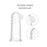 Marcus & Marcus Οδοντόβουρτσες 2 Τμχ. Δακτυλικές 0m+ & Θήκη Σιλικόνης Πλατίνας