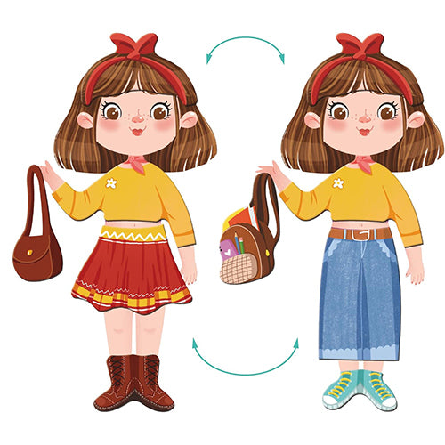 Dodo Puzzles Μαγνητικό Παζλ  Dress up Fashion Girl