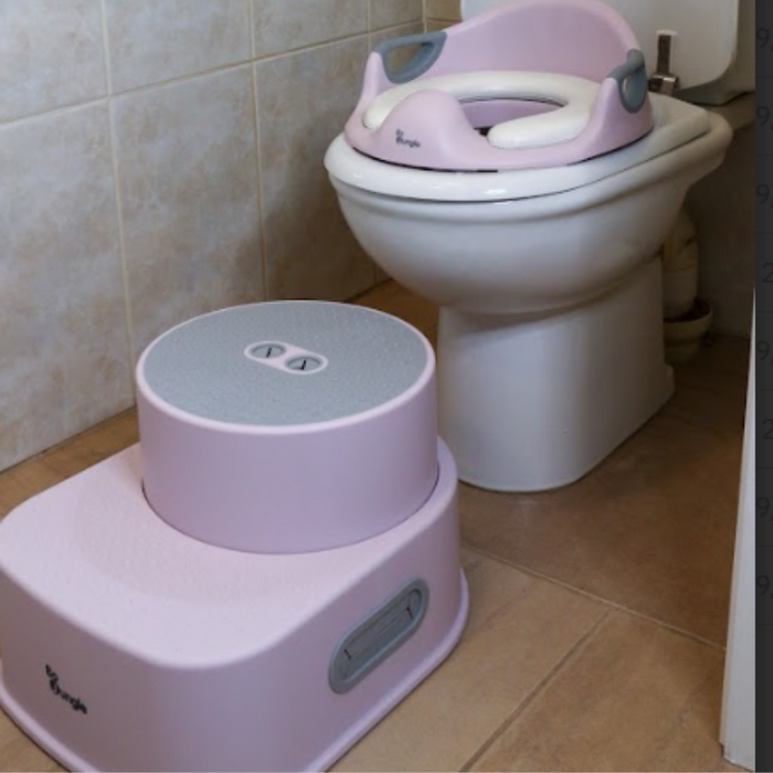 Bo Jungle: Παιδικό κάθισμα τουαλέτας με μαλακό μαξιλαράκι που βγαίνει- Pink