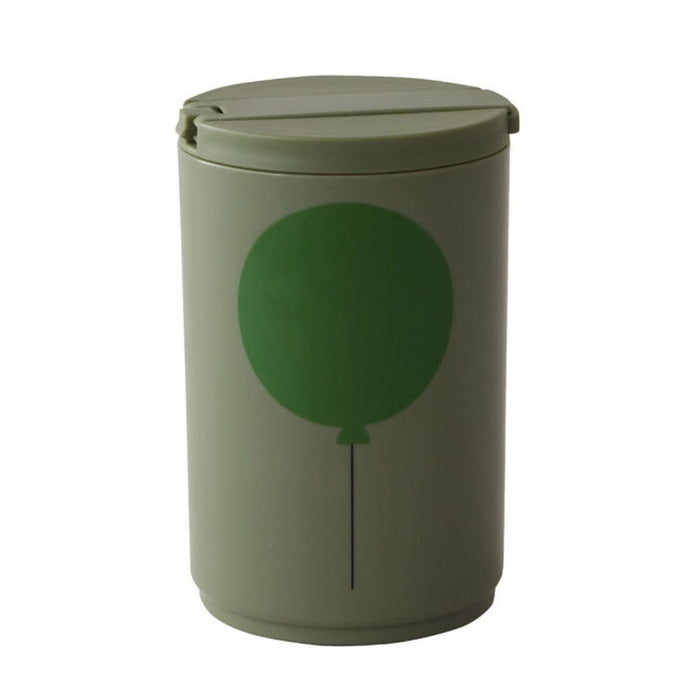 Design Letters: Ποτηράκι Tritan με καλαμάκι 330ml Green Balloon
