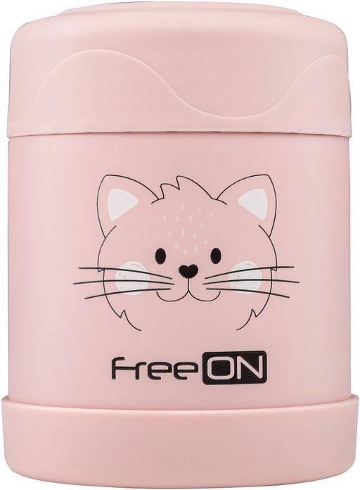 FreeOn  Θερμός Φαγητού Pink Kitty 350 ml