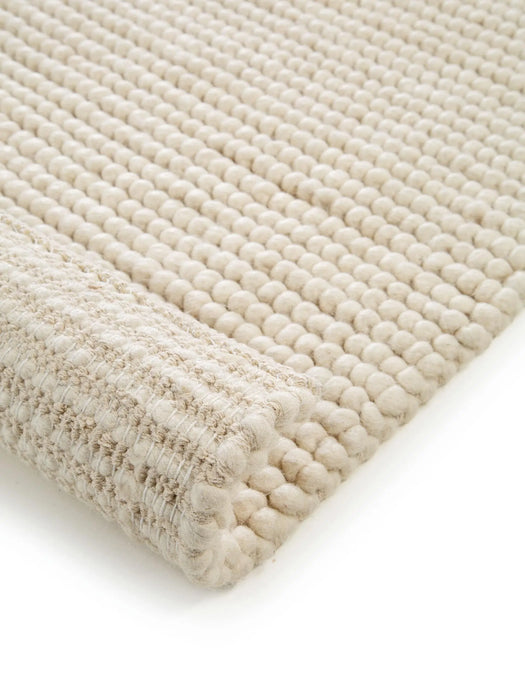 Wool Rug Beads Cream