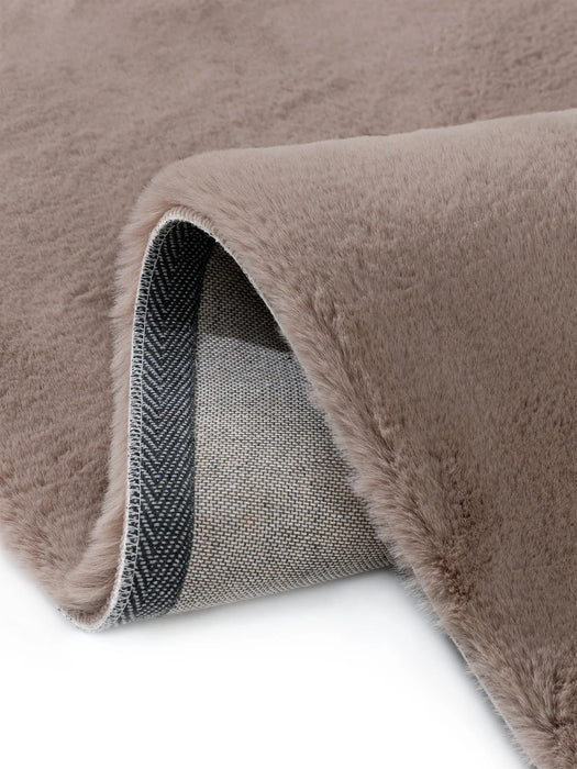 Dave Faux Fur Hall Rug Taupe