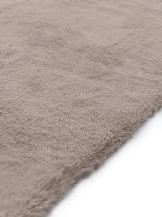 Dave Faux Fur Hall Rug Taupe