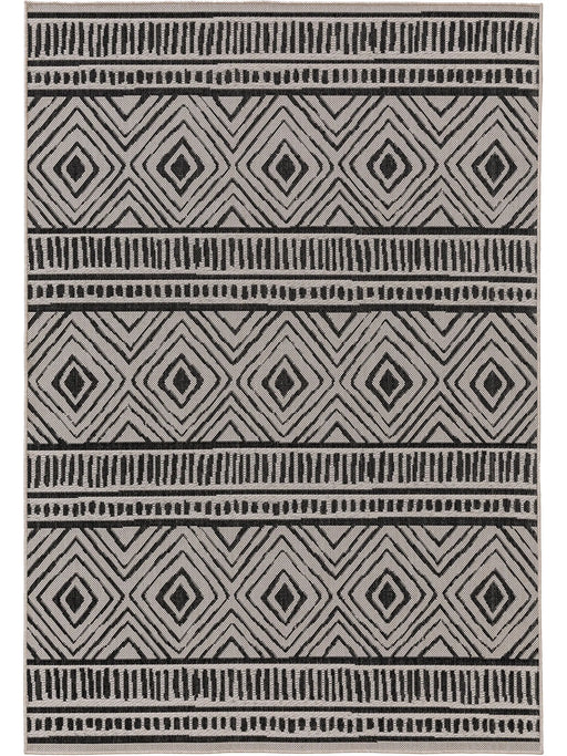 In- & Outdoor Rug Diego Black/White