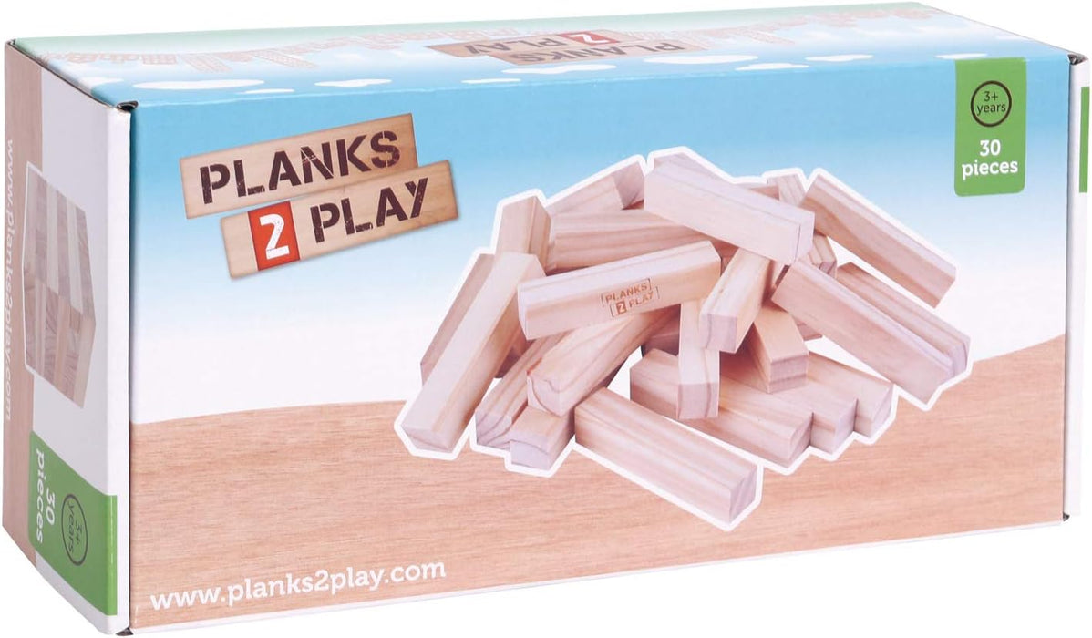 Planks 2 Play Ξύλινα Τουβλάκια Σε Κουτί 200τεμ