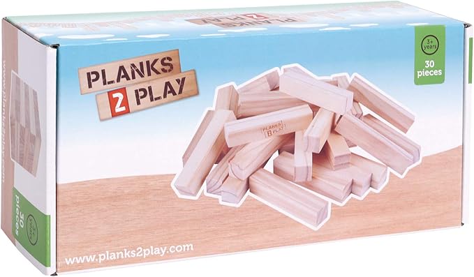 Planks 2 Play Ξύλινα Τουβλάκια Σε Κουτί 200τεμ