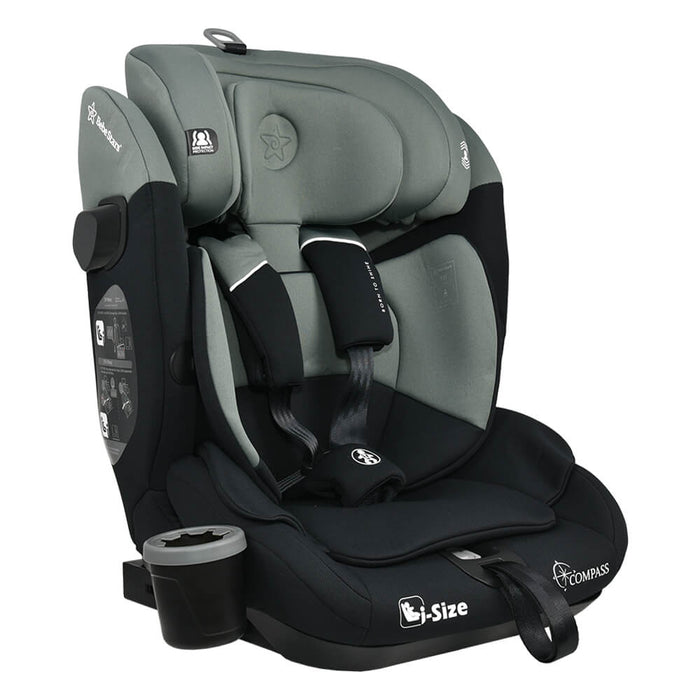 Bebe Stars Κάθισμα Αυτοκινήτου Compass  i-Size με Isofix 76-150cm Olive