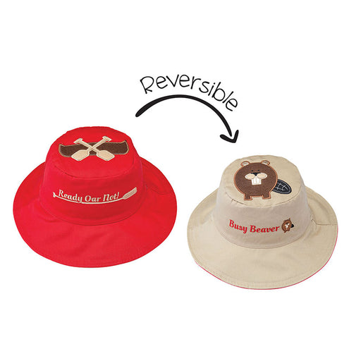 FlapJackKids Καπέλο Διπλής Όψης UPF 50+ – Canoe/Beaver (Cotton)