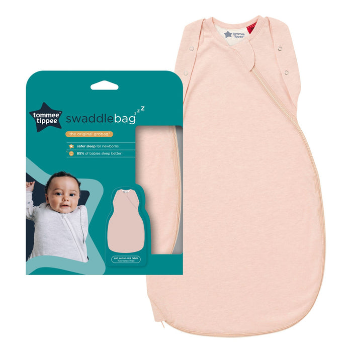 Gro Swaddle bag Υπνόσακος 1 tog (θερμοκρασίες 20-24°C) 3-6 μηνών Blush