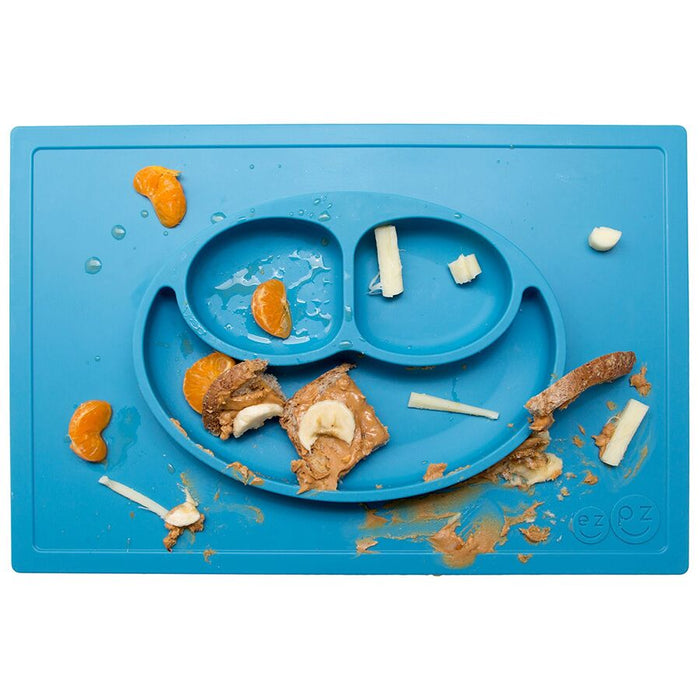 Ezpz: Εκπαιδευτικό πιάτο 24+ Μηνών Happy Mat - Blue