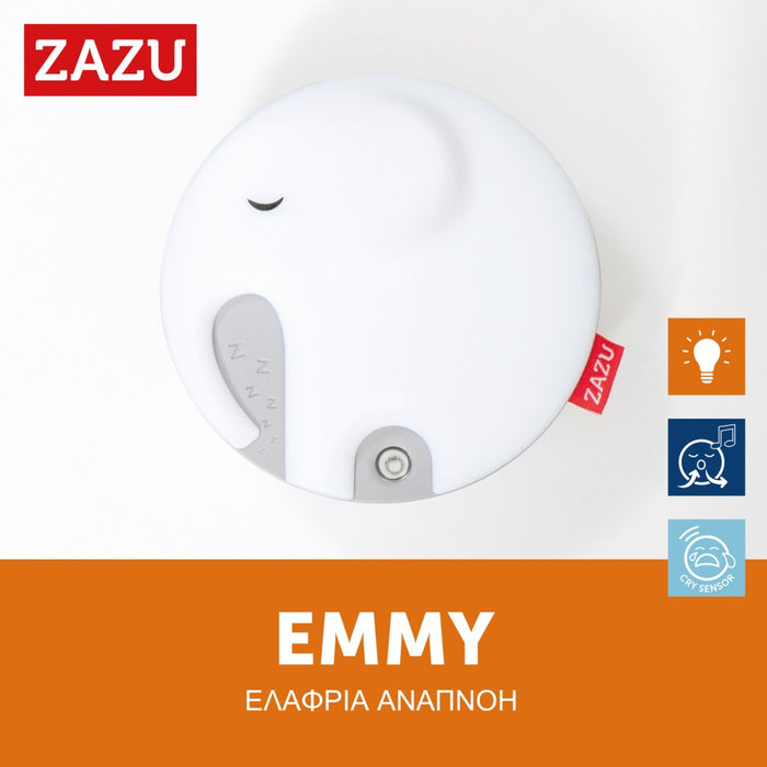 Zazu Εmmy Συσκευή Ύπνου με Τεχνική Αναπνοής, Κόκκινο Φως & Λευκούς Ήχους USB