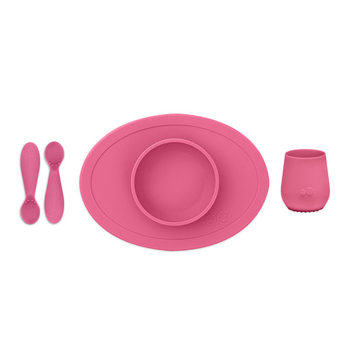 Ezpz! Πλήρες Tiny Εκπαιδευτικό Σετ Φαγητού Για 4+ Μηνών - Pink