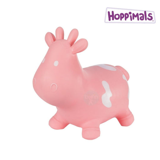 Hoppimals Φουσκωτό Χοπ Χοπ - Αγελάδα Ροζ