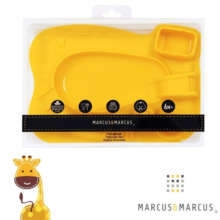 Marcus & Marcus Amusemat  Πιάτο Σιλικόνης Yellow