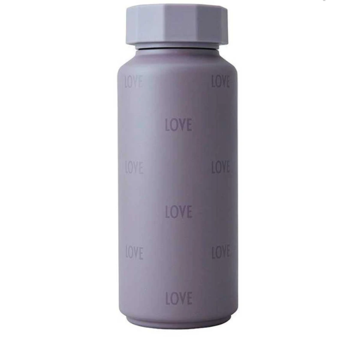 Design Letters Θερμός μπουκάλι από ανοξείδωτο ατσάλι "Purple Love" 500ml