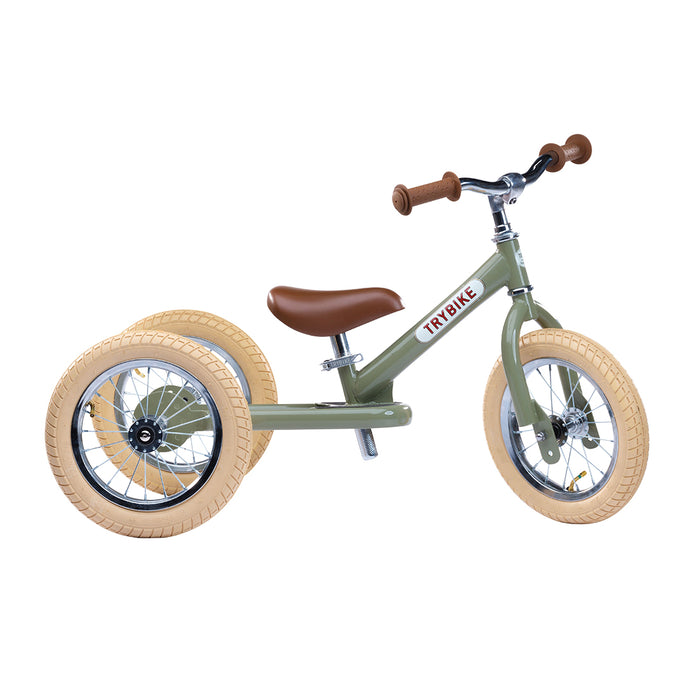 Trybike Τρίκυκλο που μετατρέπεται σε ποδήλατο ισορροπίας Πράσινο Vintage