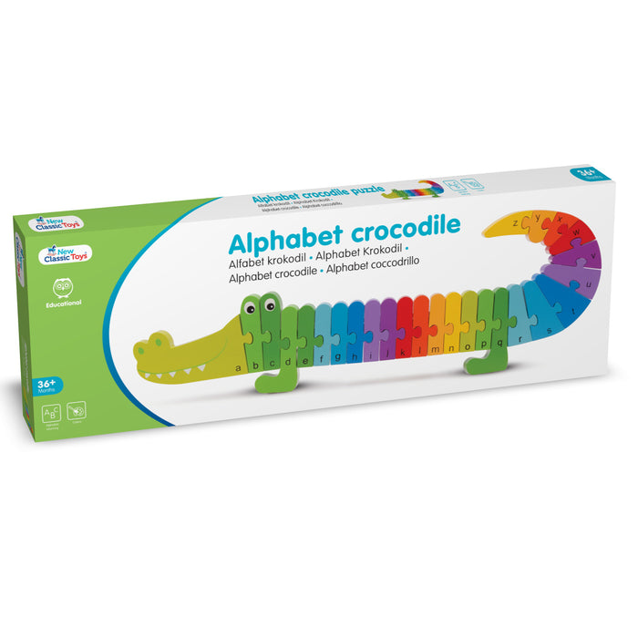 New Classic Toys Ξύλινο Puzzle Αλφαβήτα Crocodile 26 τμχ