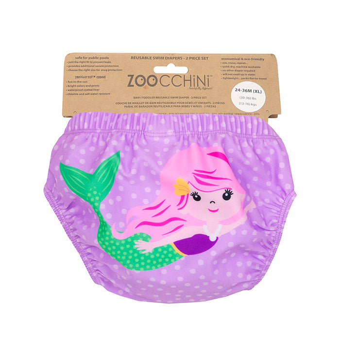 Zoocchini Σετ με 2 Μαγιό πάνα Mermaid