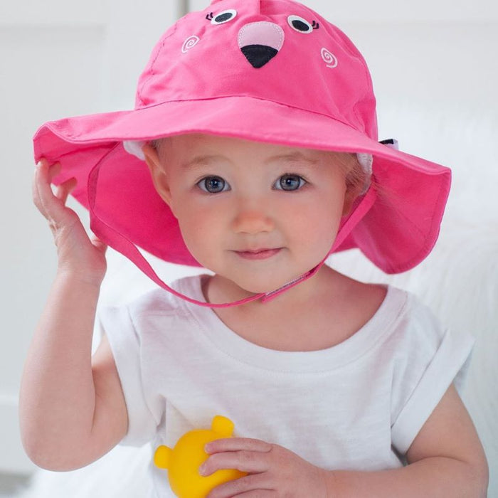 Zoocchini Αντηλιακό Καπέλο UPF50+ Flamingo