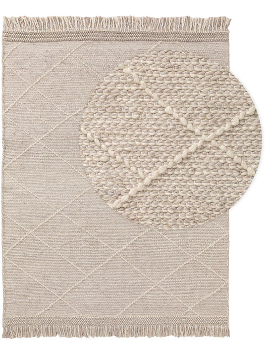Wool Rug Daphne Beige Geometric