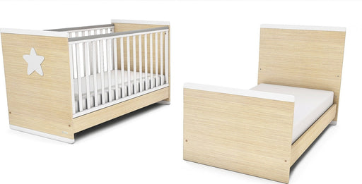 Casababy Βρεφικό Κρεβάτι Μετατρεπόμενο Σε Παιδικό Primo White-Natural