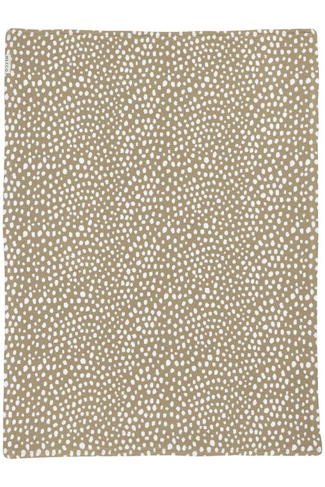 Meyco Πλεκτή Κουβέρτα Κρεβατιού Velvet Cheetah - Taupe 75x100 cm