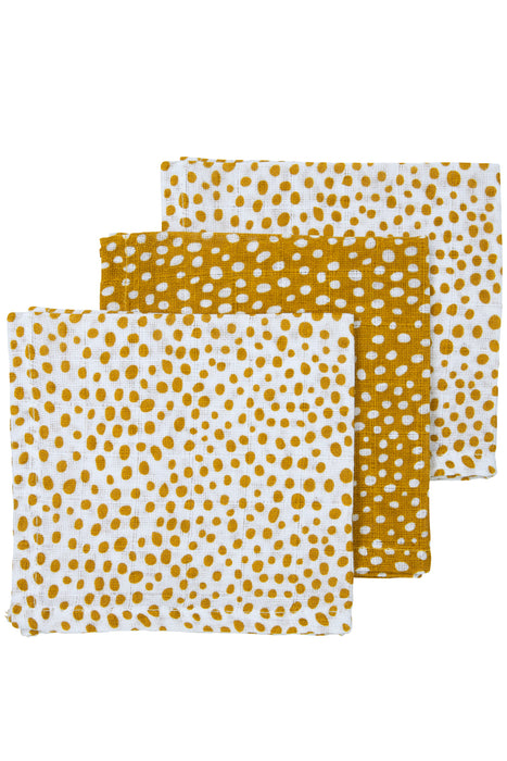 Meyco Face Cloths 3τμχ 30x30 cm Cheetah/ Honey Gold