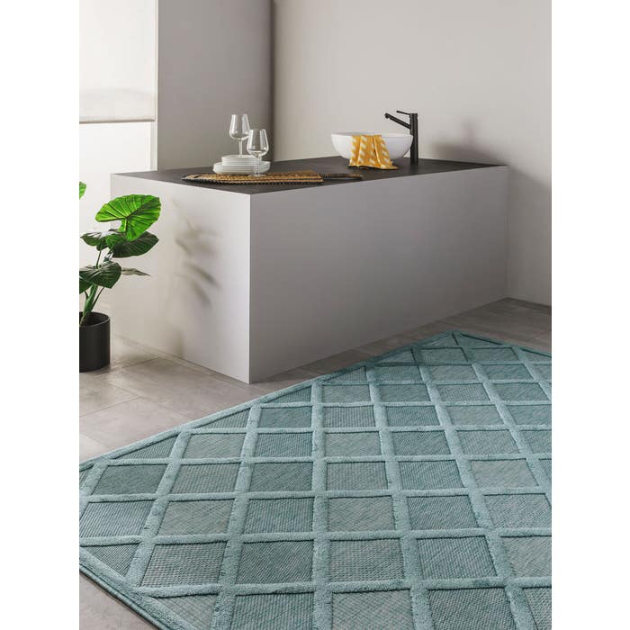 In - & Outdoor Rug Bonte Turquoise