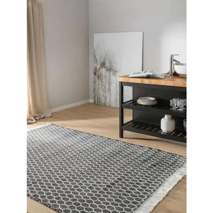 In & Outdoor Rug Mimpi White/Black