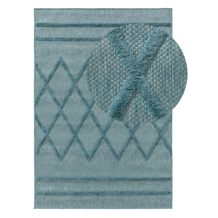 In - & Outdoor Rug Bonte Turquoise 2