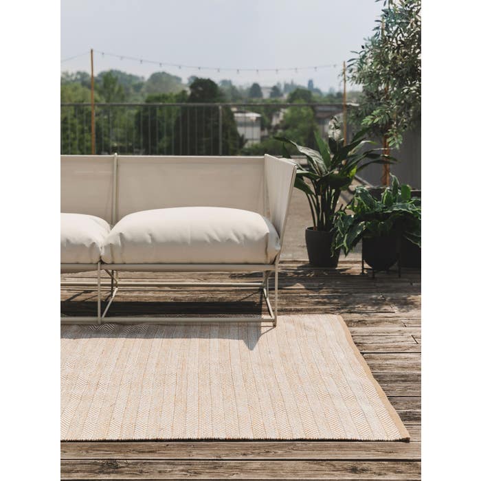 Rug Made From Recycled Material Rio Light Brown