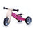 Zenit Ξύλινο Τρίκυκλο Ποδήλατο Ποδήλατο Ισορροπίας 2 σε 1 Ροζ