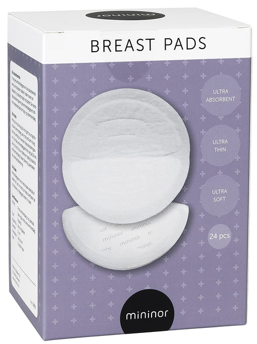 Mininor: Breast Pads White (Επιθέματα Στήθους Λευκά) - 24Τεμάχια