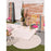 In- & Outdoor Round Rug Cleo Leaves Black