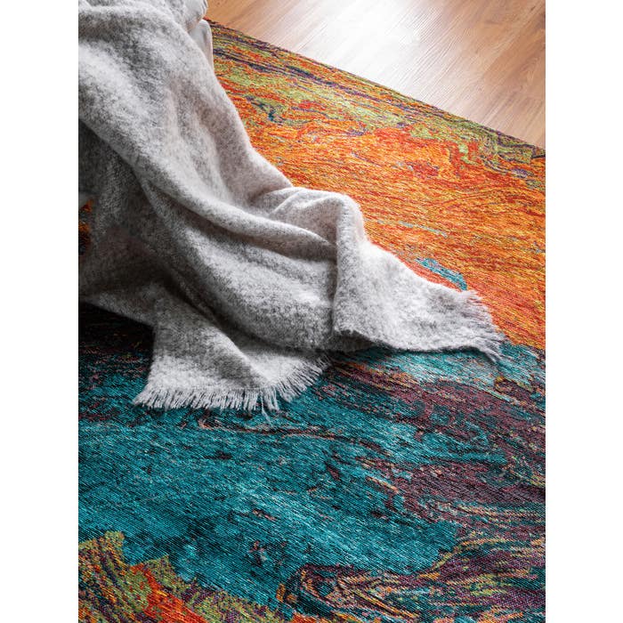 Flat Weave Rug Stay Turquoise 2