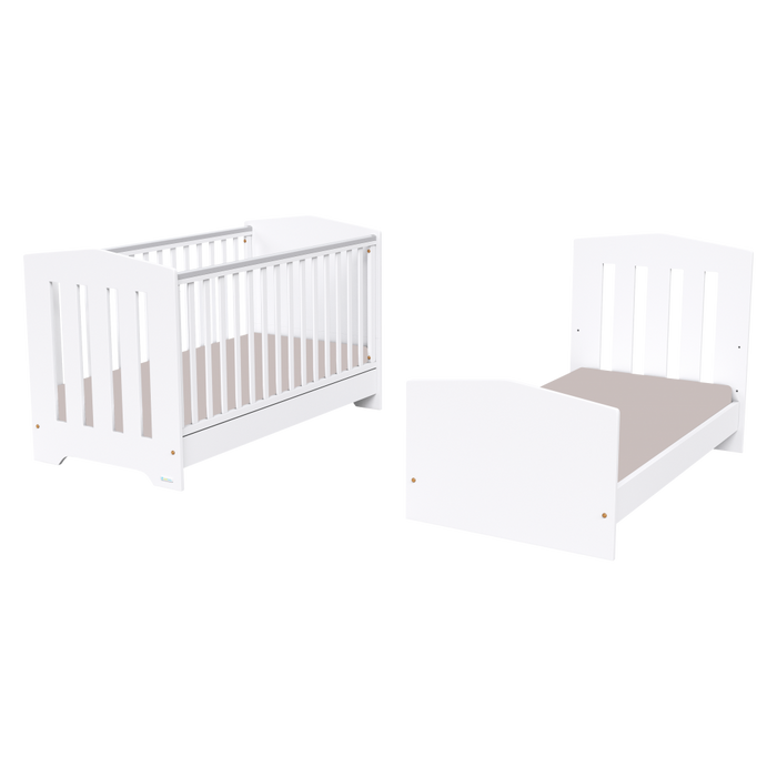 Casababy Βρεφικό Κρεβάτι Μετατρεπόμενο Σε Παιδικό Art Grey-White