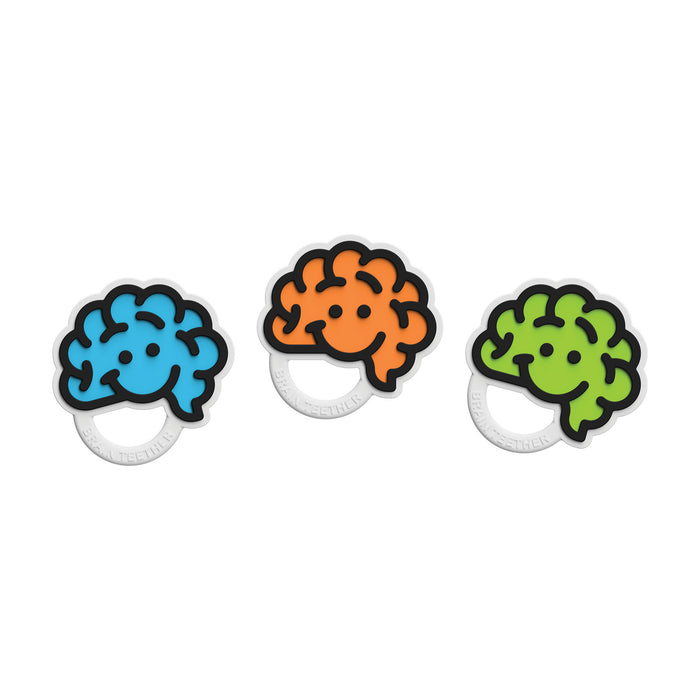Fat Brain Toys - Brain Teether Orange